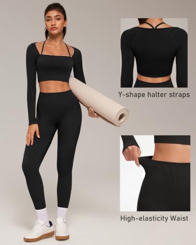 Sisu Couture's Chic Square Neck Workout Set with Scrunch Leggings - image 14