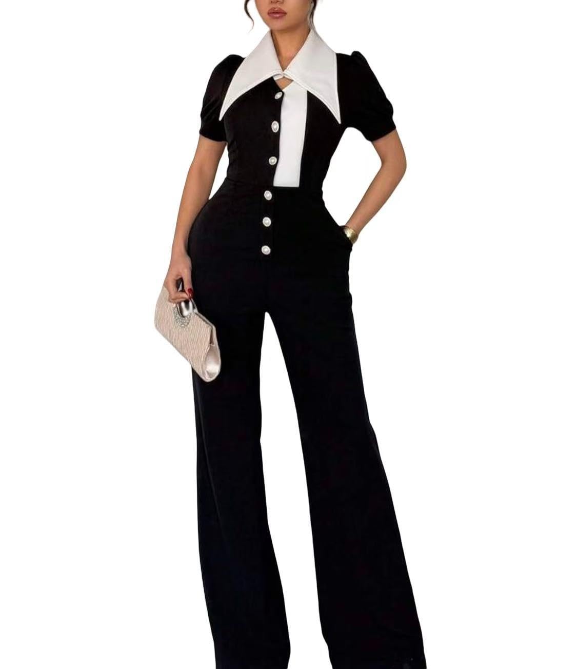 Sisu Couture's Elegant Jumpsuit Dressy Sexy Plus Size Wide Leg Pant - image 11