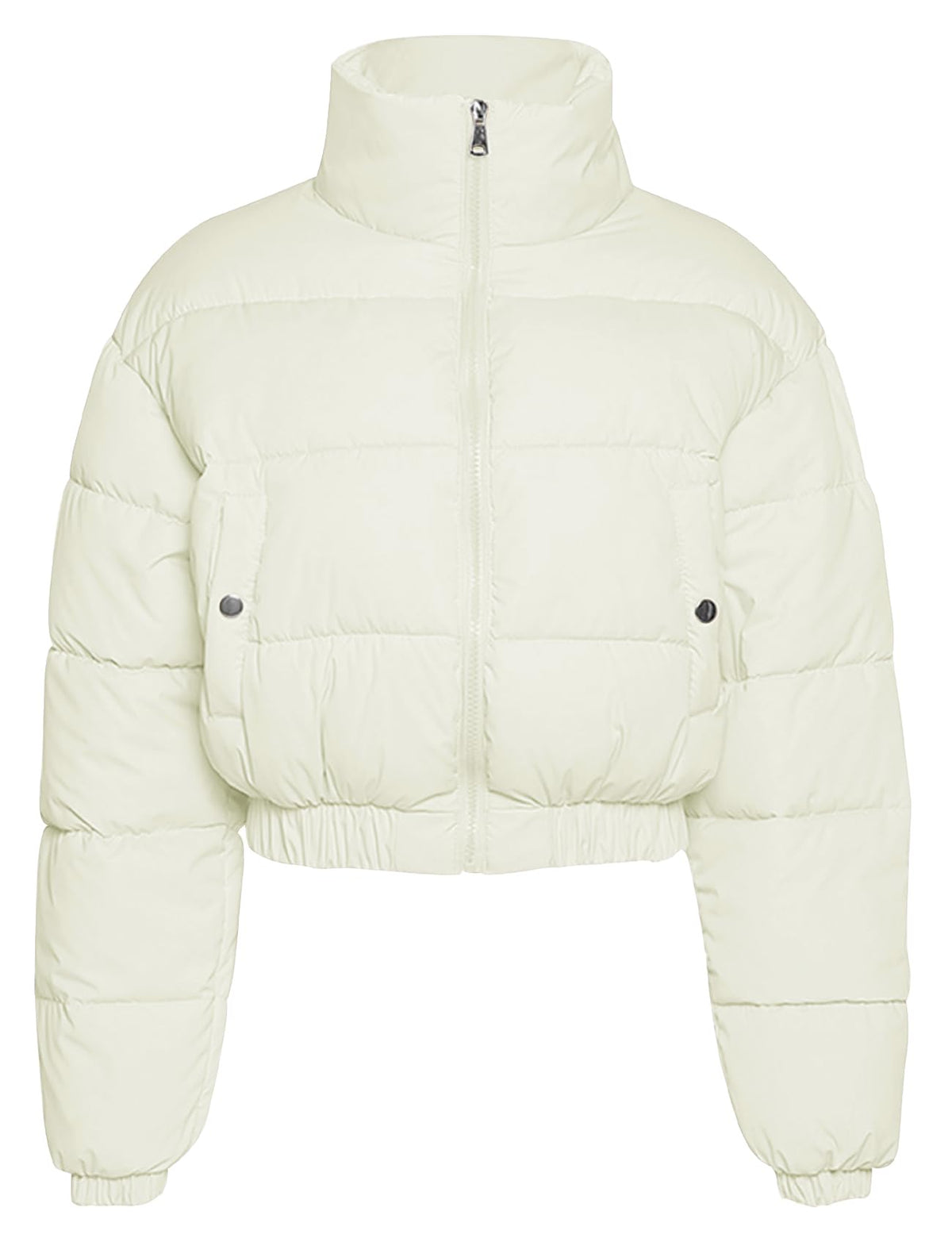 Sisu Couture's Flygo Cropped Puffer Jacket Winter Zip Up Padded Short - image 22