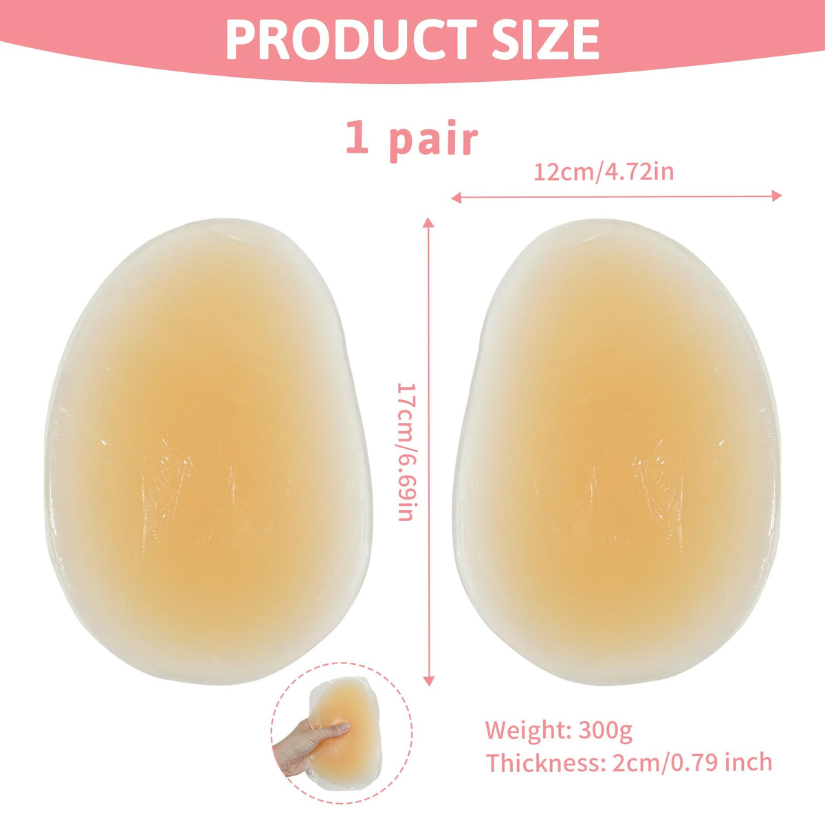 Sisu Couture's 1 Pair Silicone Butt Pads - image 9