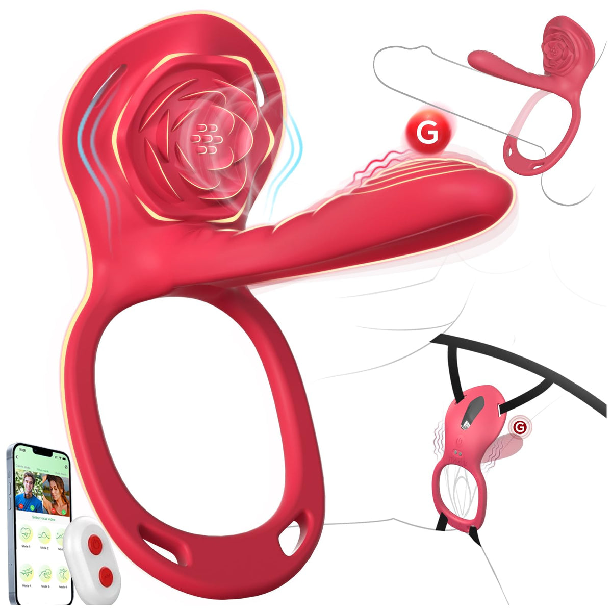 Sisu Couture's Couples Rose App Remote Control Wearable Vibrator - image 24