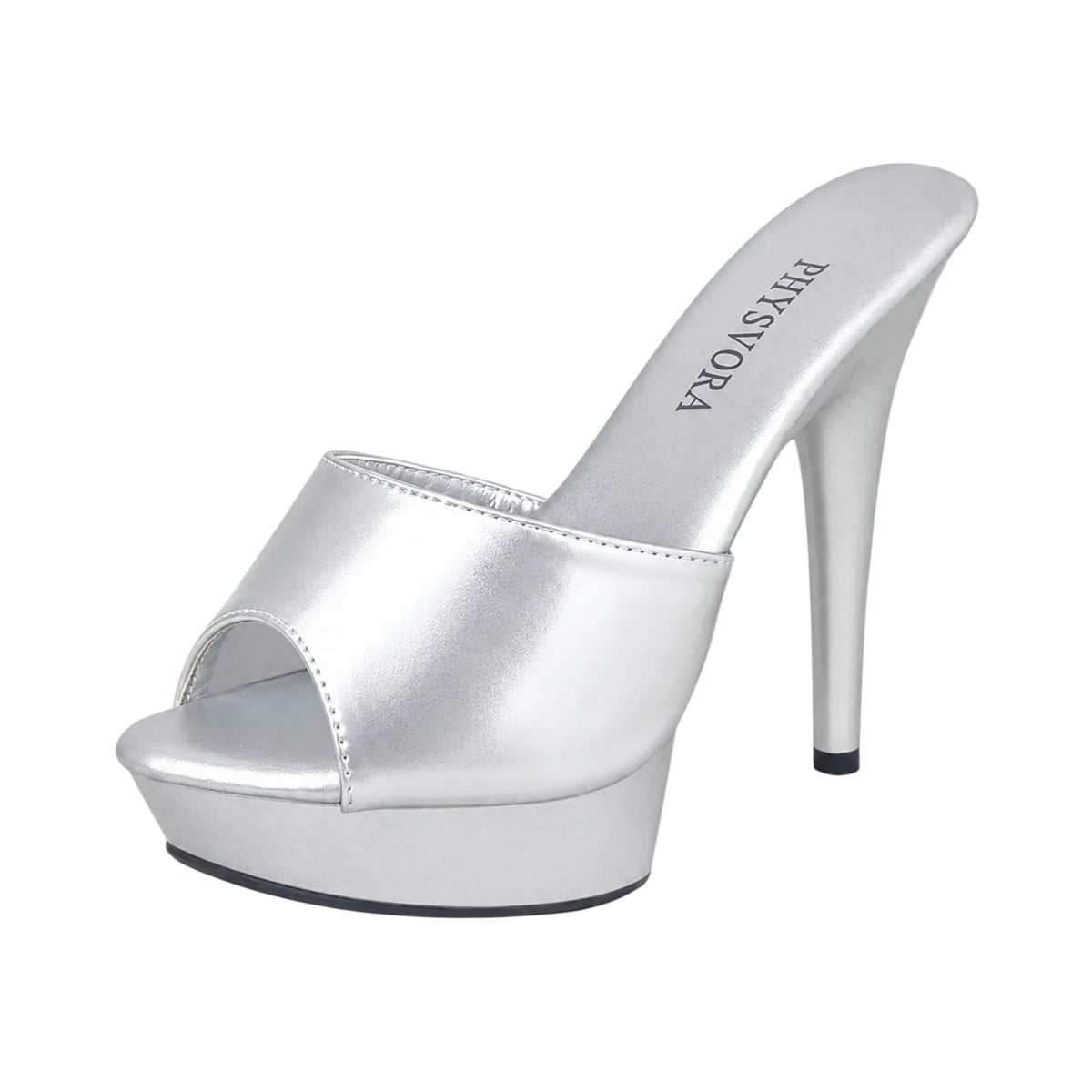 Sisu Couture's Platform Stiletto Heel Slip On Glossy Sandals - image 16