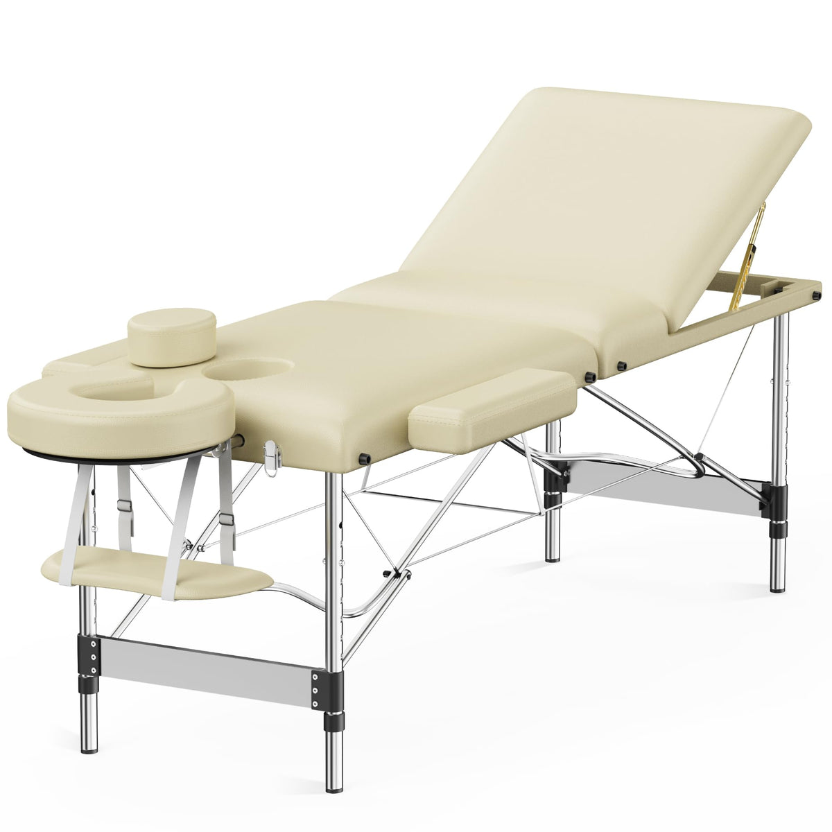 Sisu Couture's Brelley 3 Sections Aluminum Adjustable Massage Table Portable 22.8" - image 16