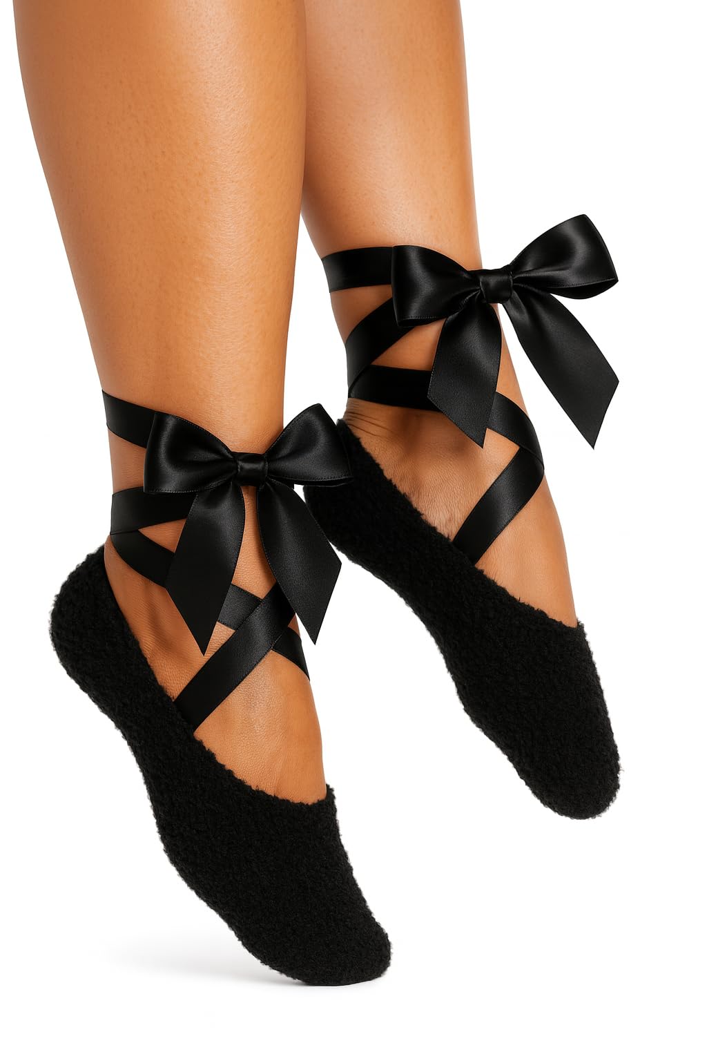 Sisu Couture's Warm Fuzzy Lingerie Socks With Satin Ribbon - image 1
