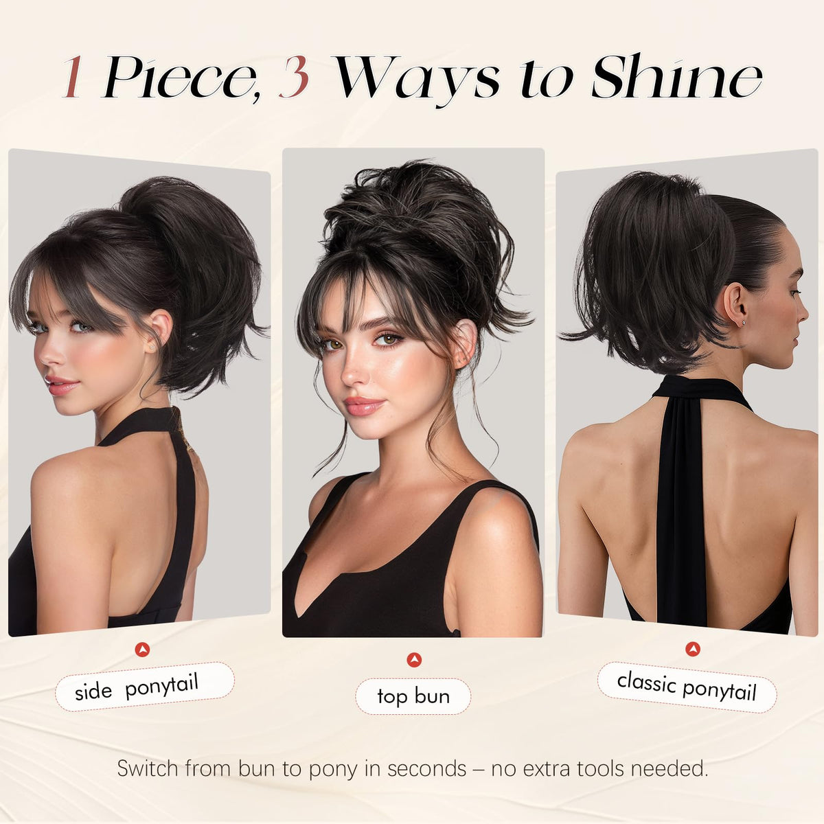 Sisu Couture's Sofeiyan Claw Clip Short Ponytail Extension Diy Bendable Wires - image 18