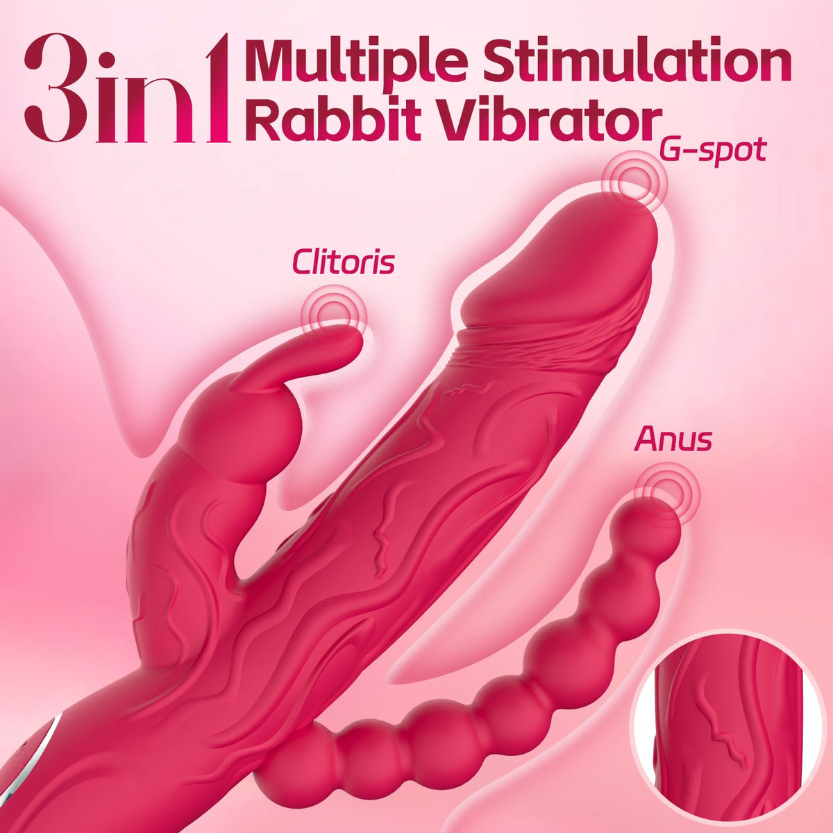 Sisu Couture's Sex Toys Rabbit G Spot Realistic Dildo Clit Vibrator - image 10