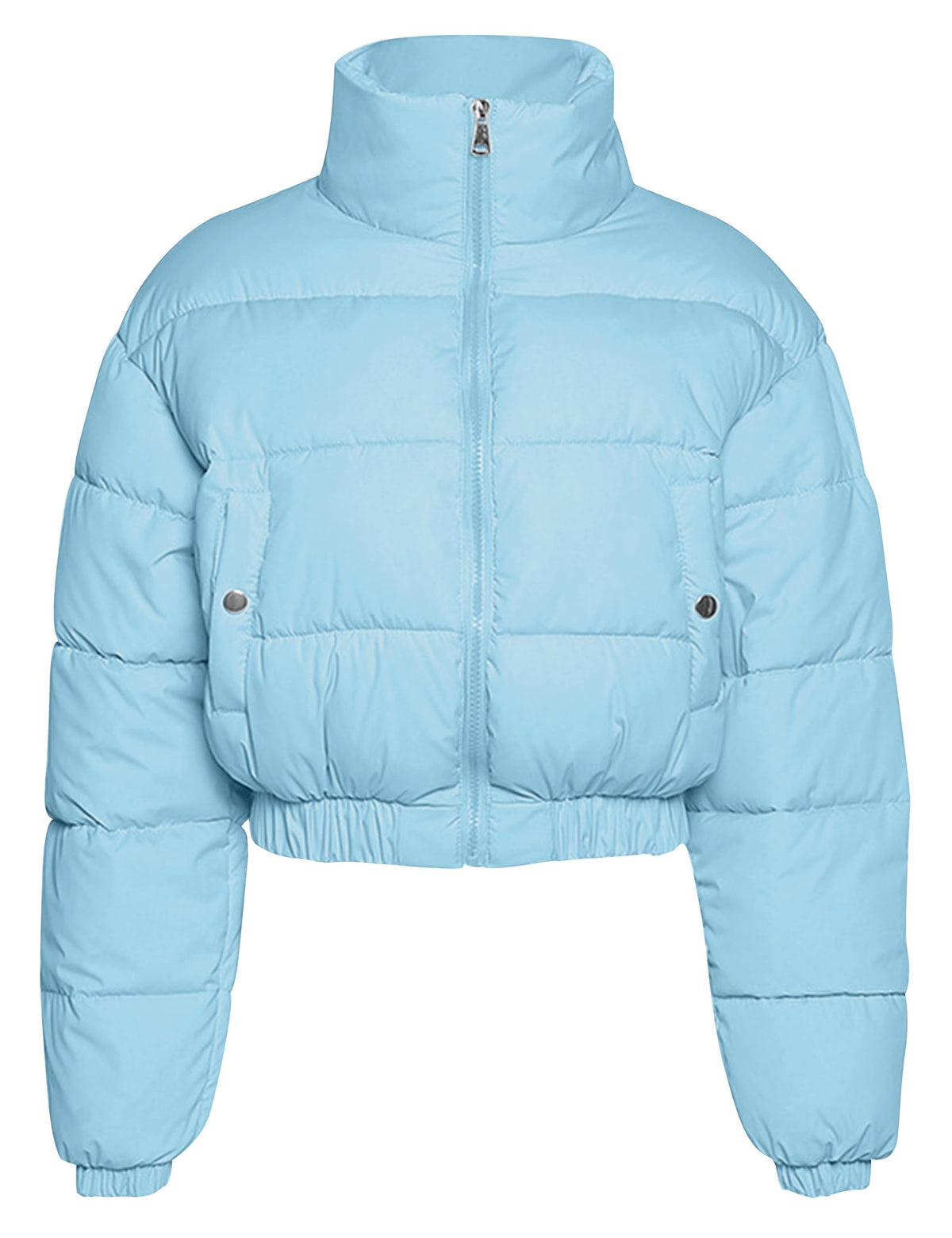Sisu Couture's Flygo Cropped Puffer Jacket Winter Zip Up Padded Short - image 23