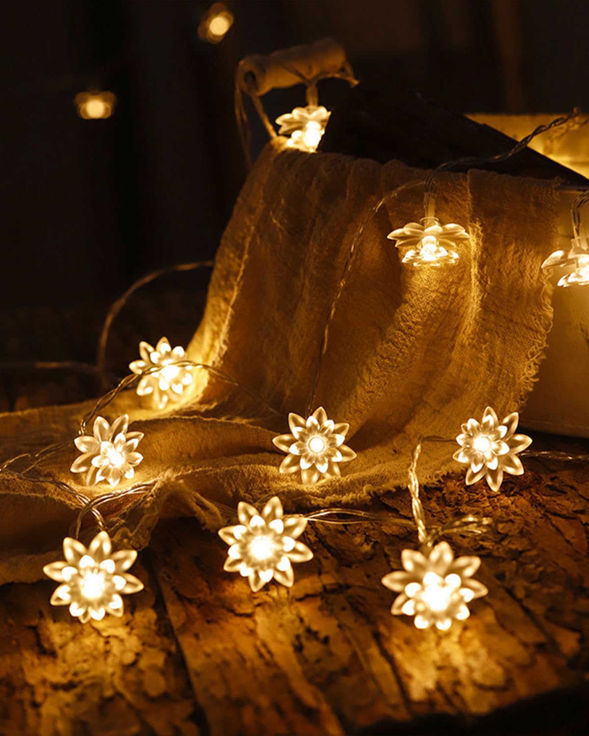 Sisu Couture's Jolymoly 59 Ft 100 Led Flower Fairy Lights With - image 15