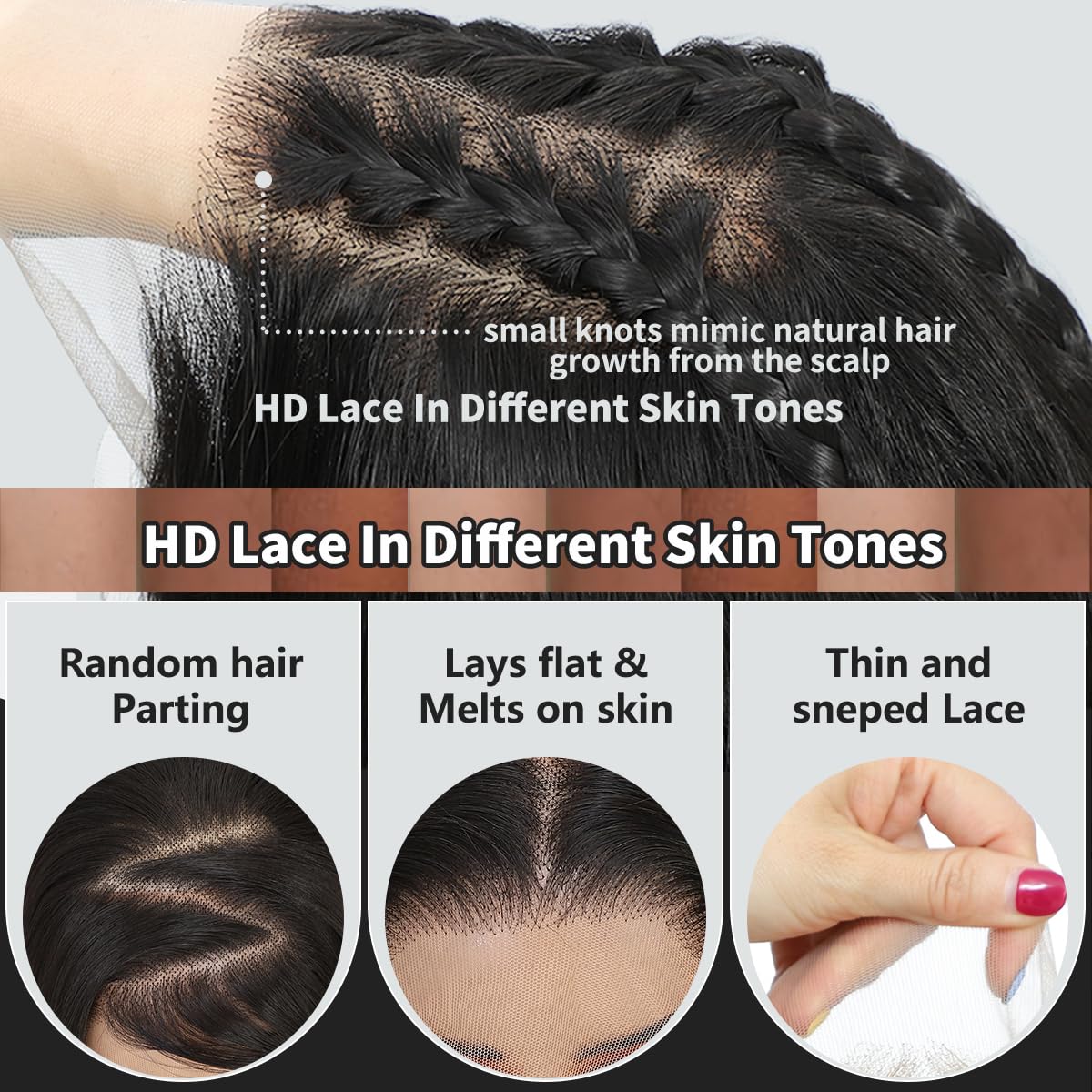 Sisu Couture's Synthetic Lace Front Wig 13x6 HD Lace Wig Highlight - image 19