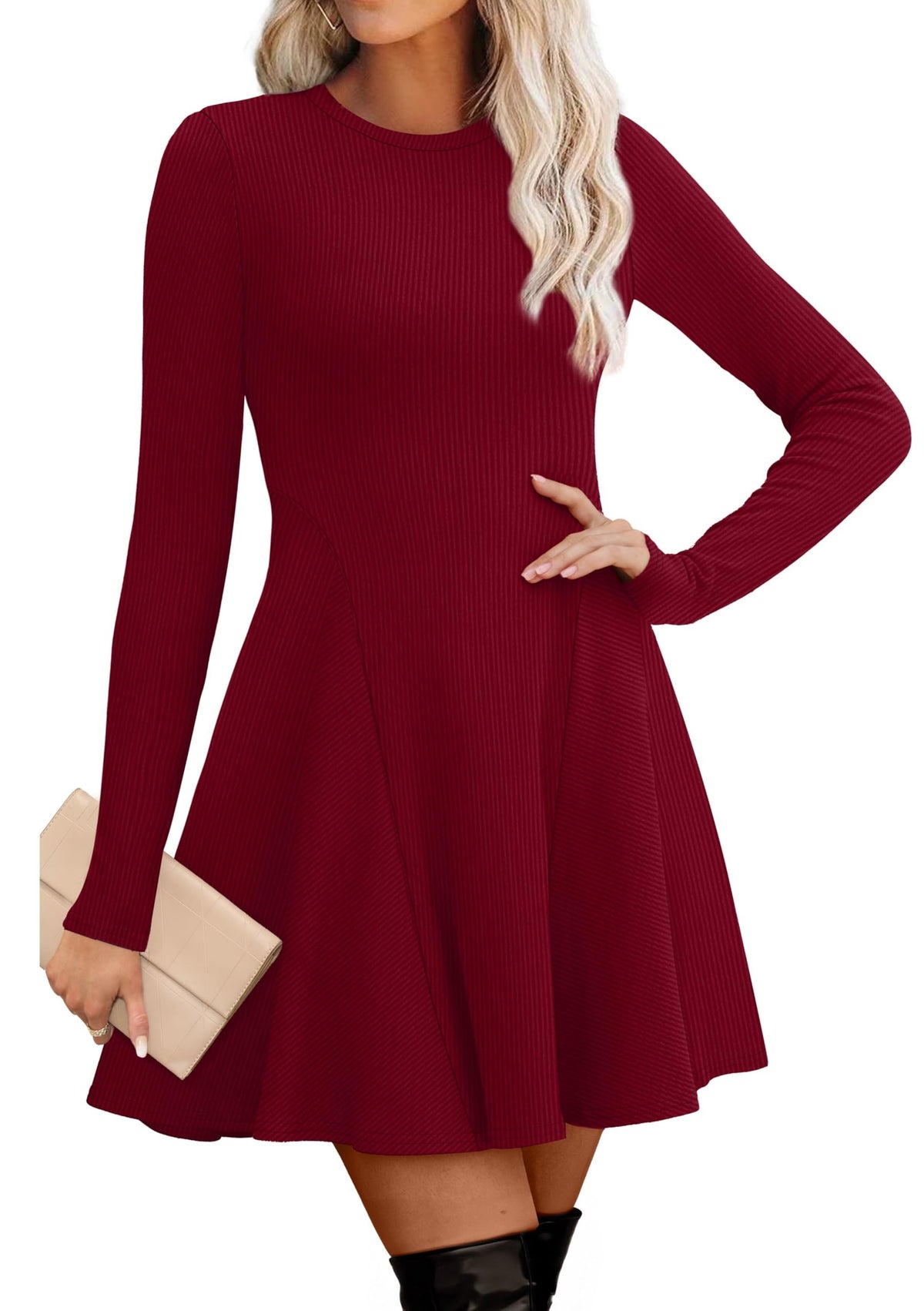 Sisu Couture's Ofeefan Sweater Dress Fall 2026 Long Sleeve Crew Neck - image 10