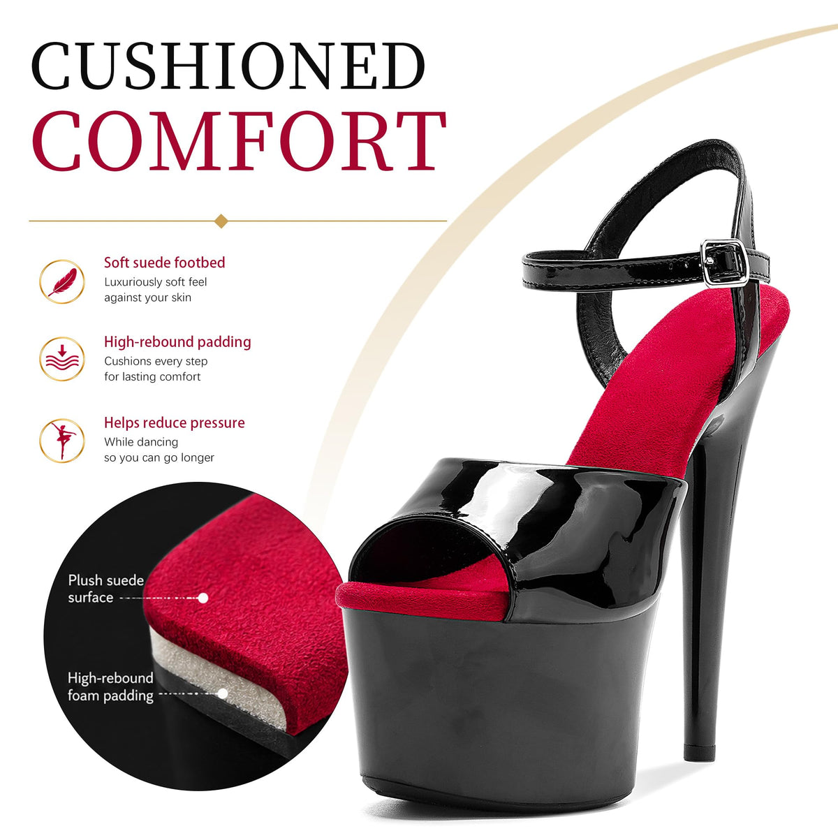 Sisu Couture's Wuxin H&p 7 in Platform Sandal Heels Ankle - image 14