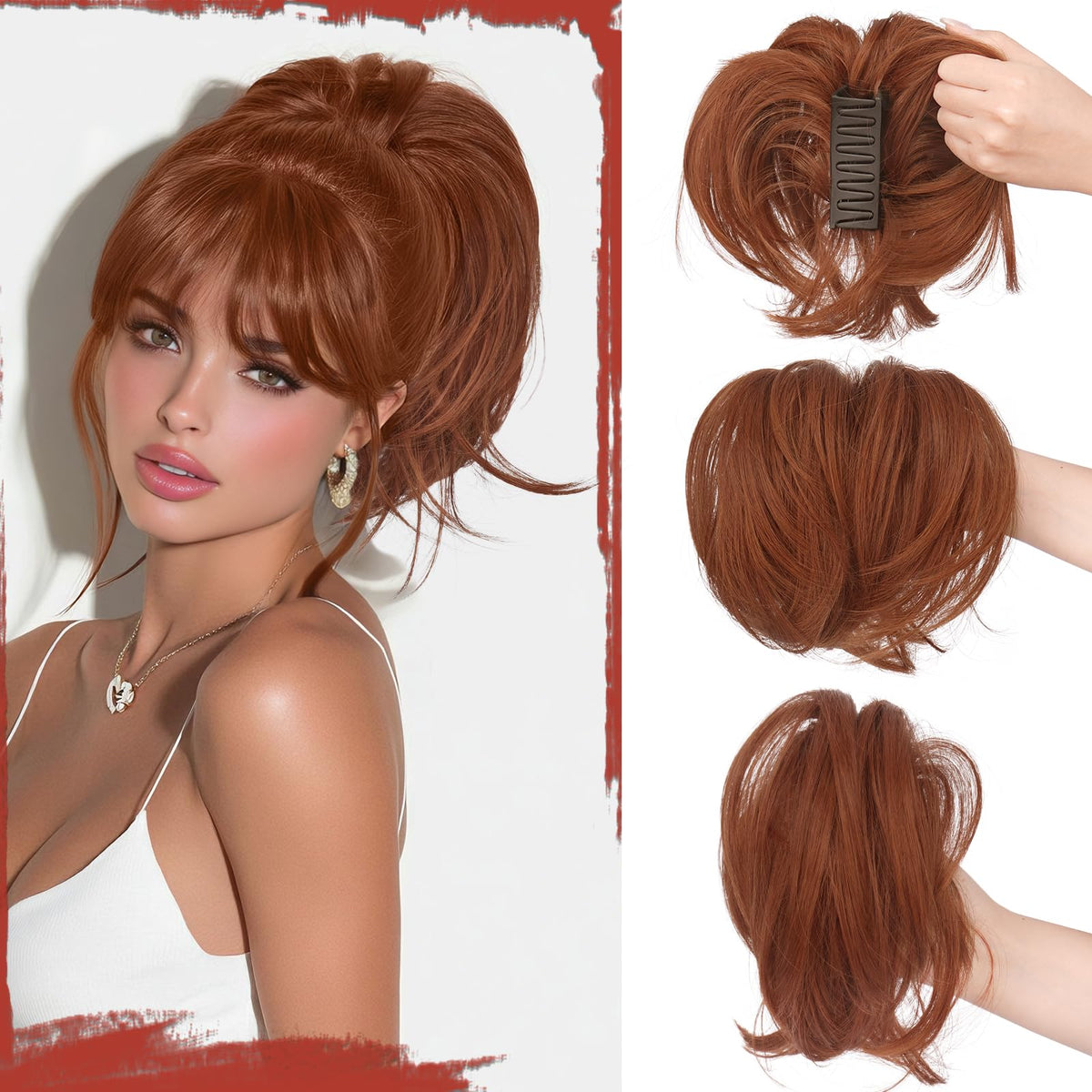 Sisu Couture's Sofeiyan Claw Clip Short Ponytail Extension Diy Bendable Wires - image 19