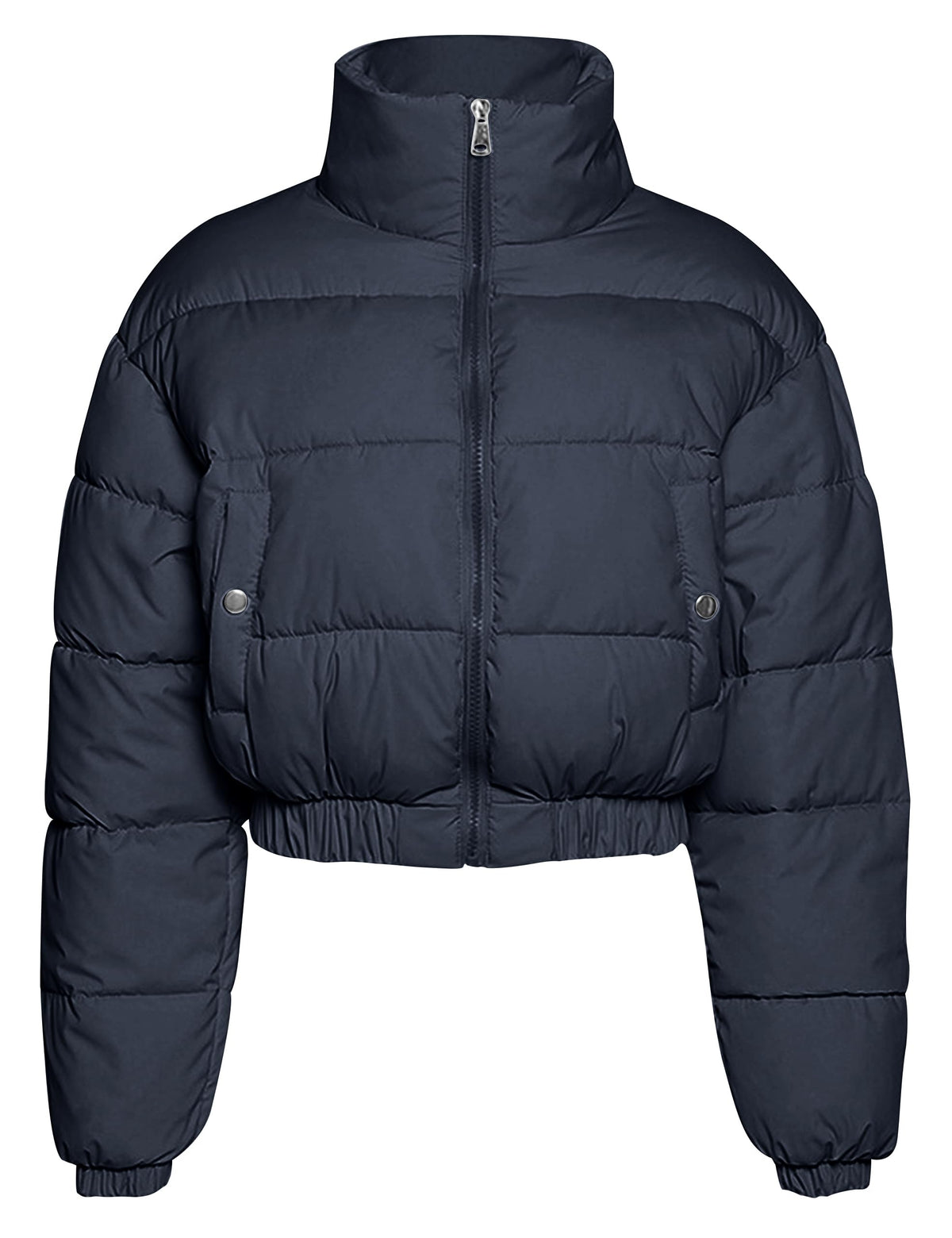 Sisu Couture's Flygo Cropped Puffer Jacket Winter Zip Up Padded Short - image 20