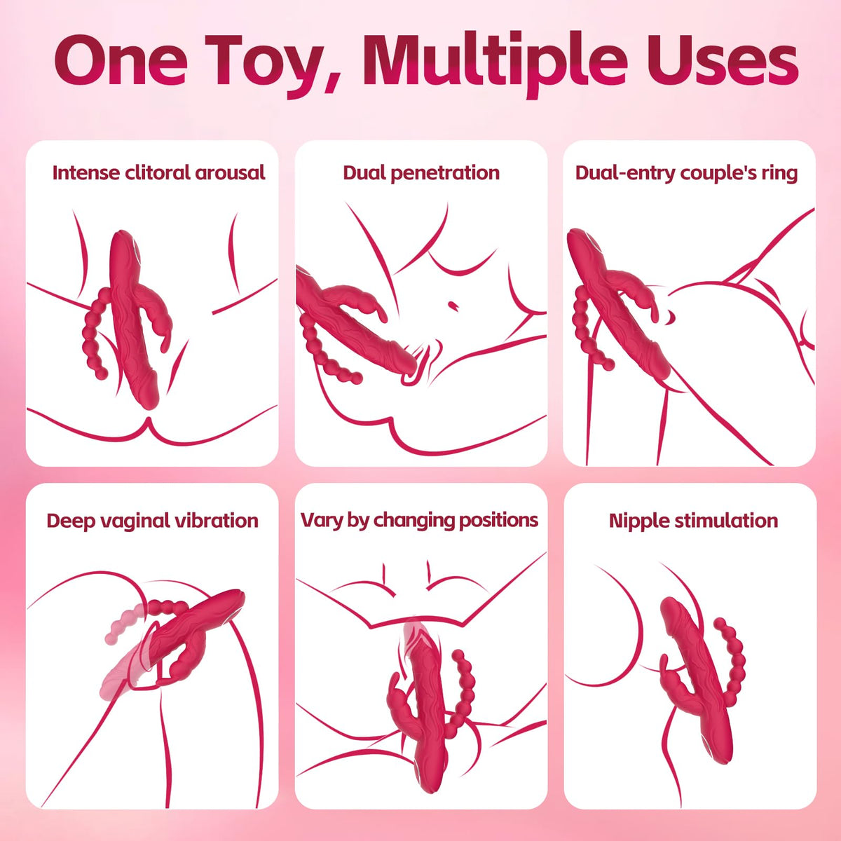 Sisu Couture's Sex Toys Rabbit G Spot Realistic Dildo Clit Vibrator - image 12