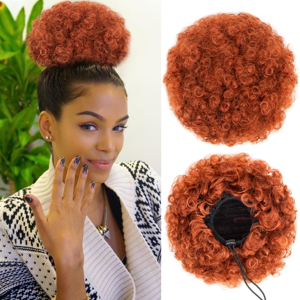 Sisu Couture's Rosmile Afro Puff Drawstring Ponytail Extension For Black - image 18