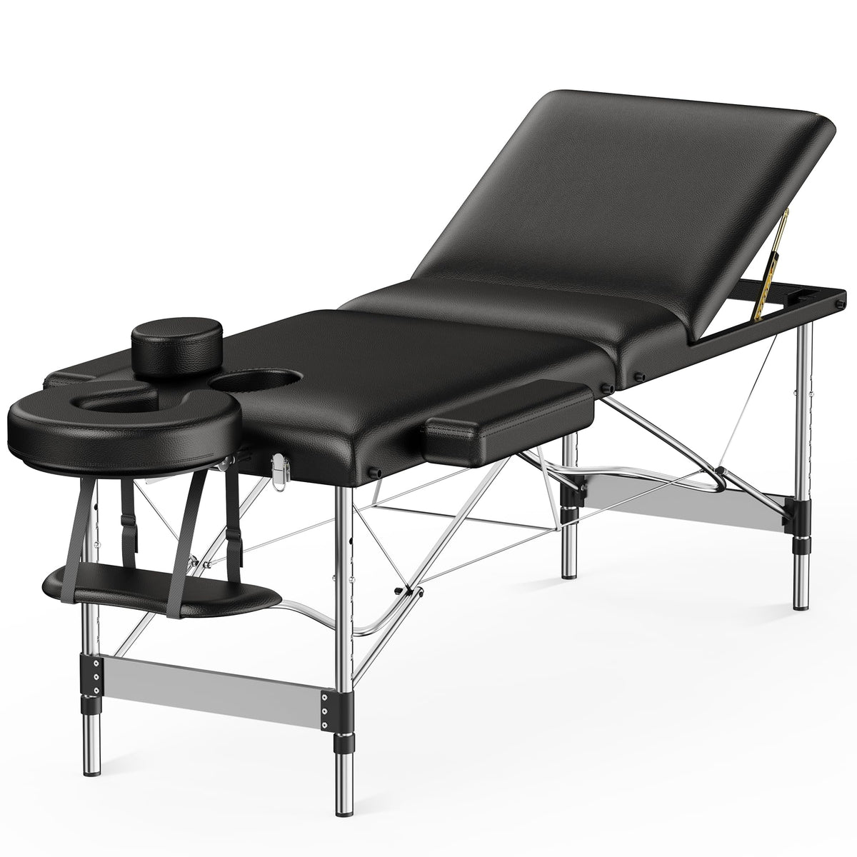 Sisu Couture's Brelley 3 Sections Aluminum Adjustable Massage Table Portable 22.8" - image 1