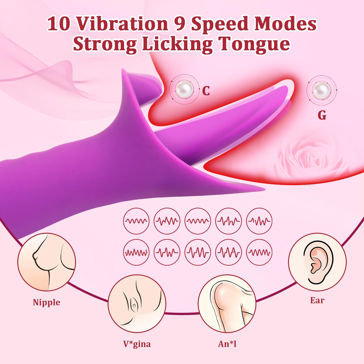 Sisu Couture's Sex Toys Tongue Clitoris Licking Vibrator For G - image 14