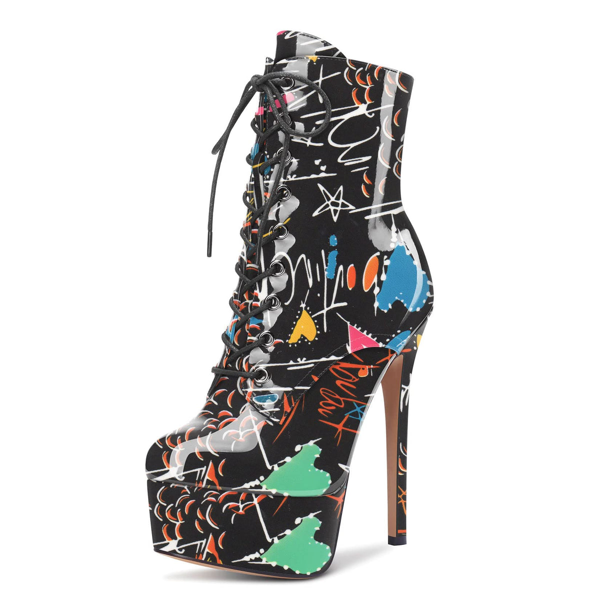 Sisu Couture's Aachcol Ankle Boots Short Bootie Platform Stiletto High Heel - image 23