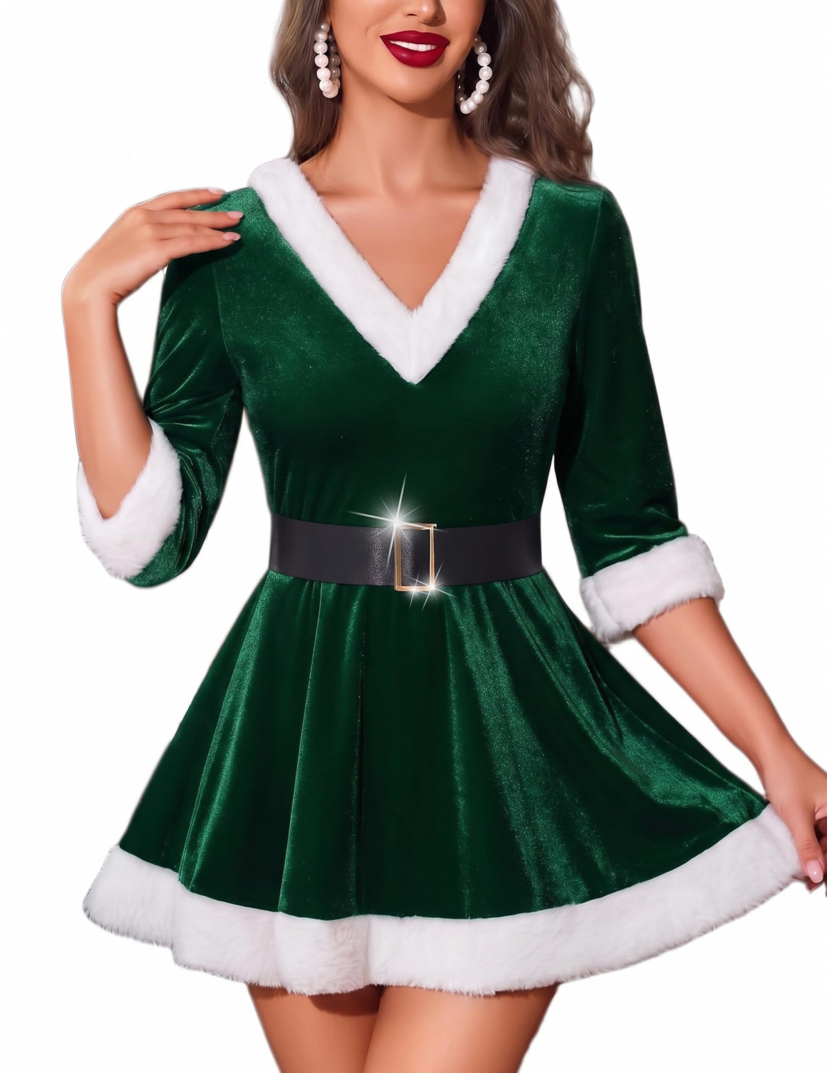 Sisu Couture's Avidlove Christmas Lingerie Sexy Santa Dress Mrs Claus Costume - image 14