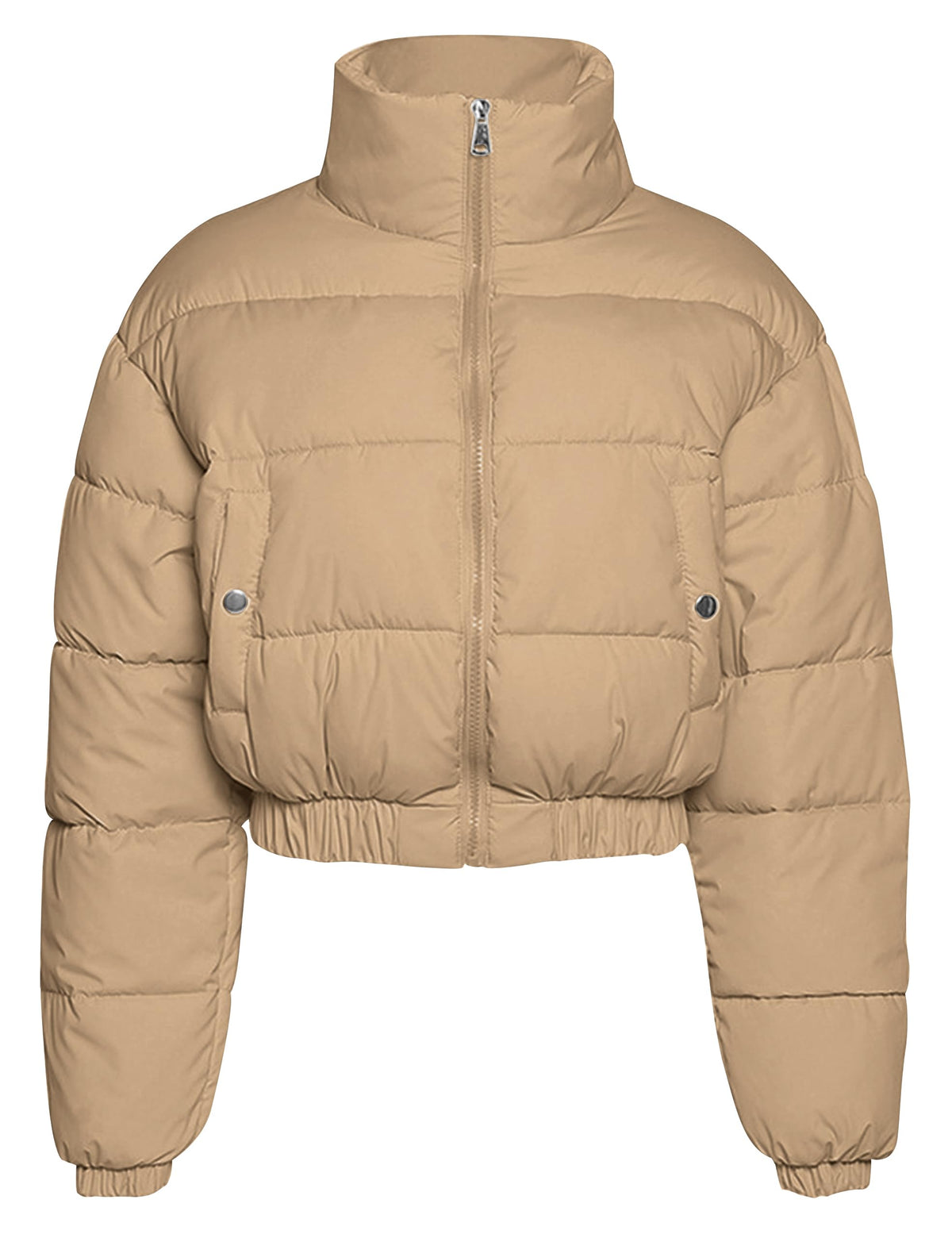 Sisu Couture's Flygo Cropped Puffer Jacket Winter Zip Up Padded Short - image 21