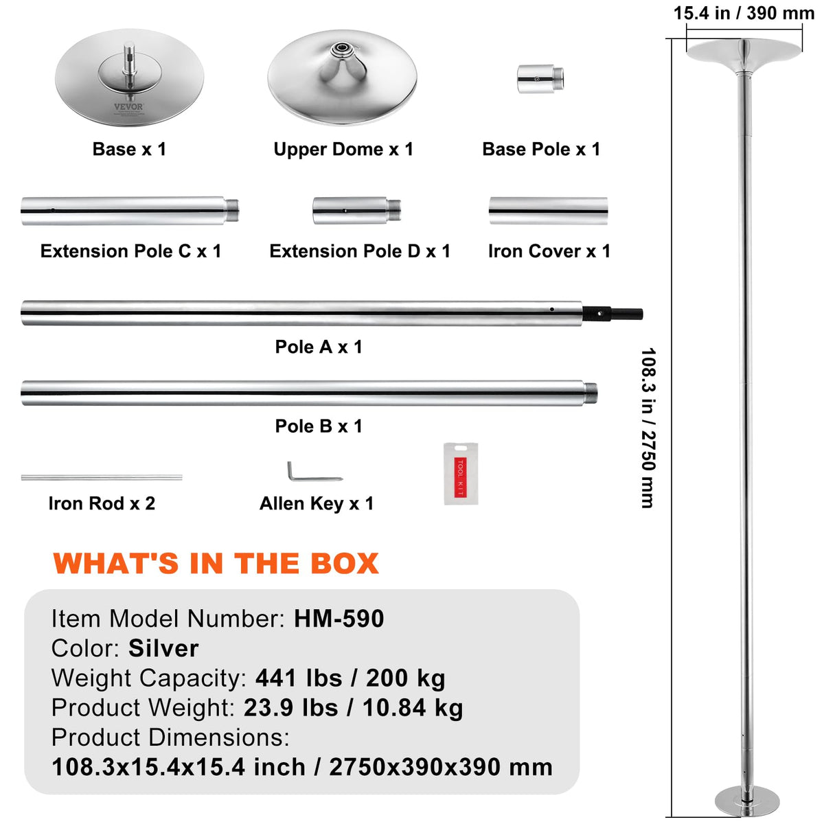 Sisu Couture's Vevor Professional Dancing Pole - image 18