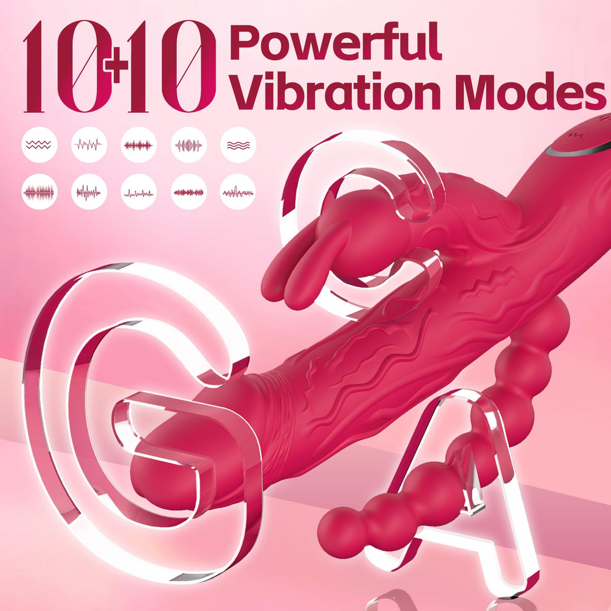 Sisu Couture's Sex Toys Rabbit G Spot Realistic Dildo Clit Vibrator - image 9