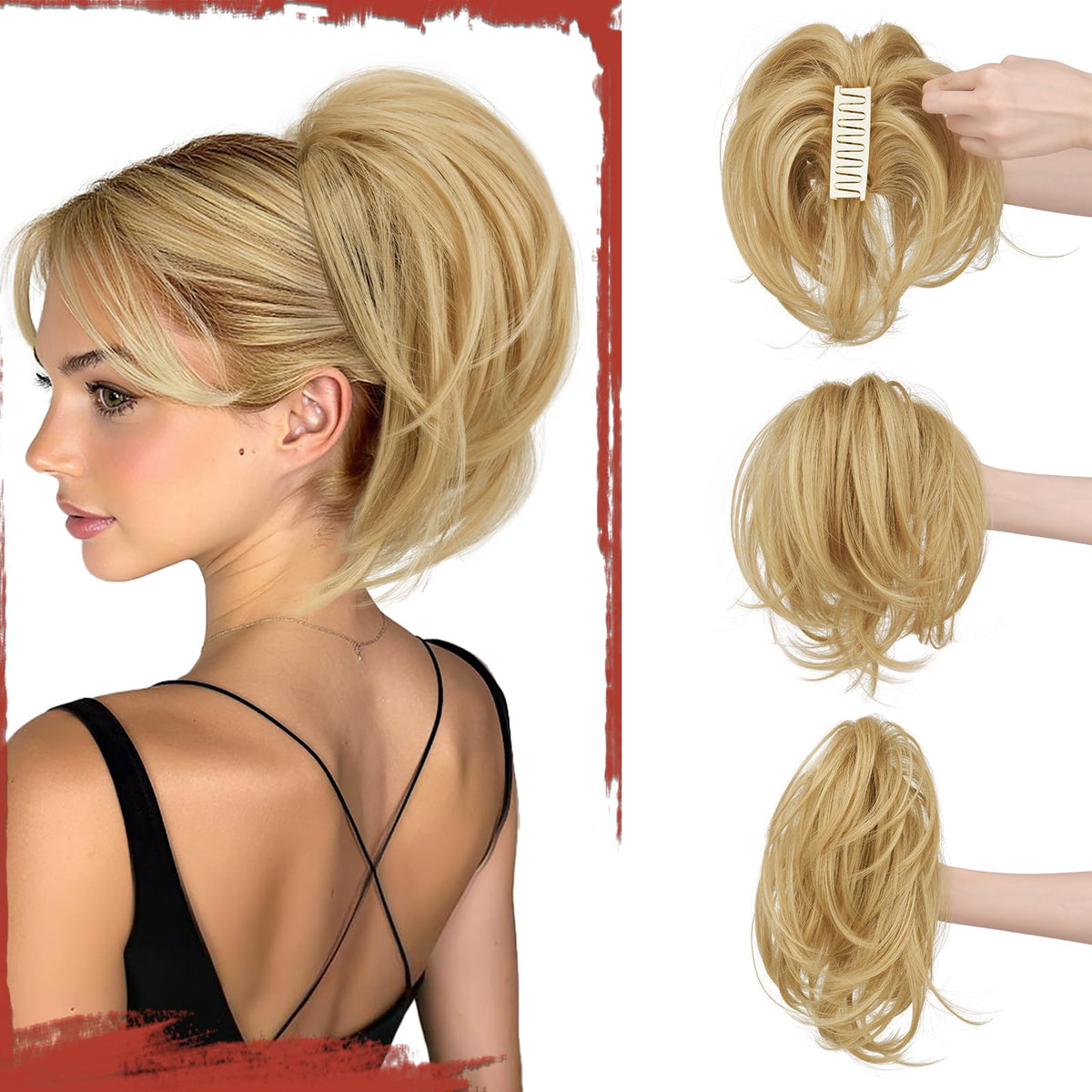 Sisu Couture's Sofeiyan Claw Clip Short Ponytail Extension Diy Bendable Wires - image 24