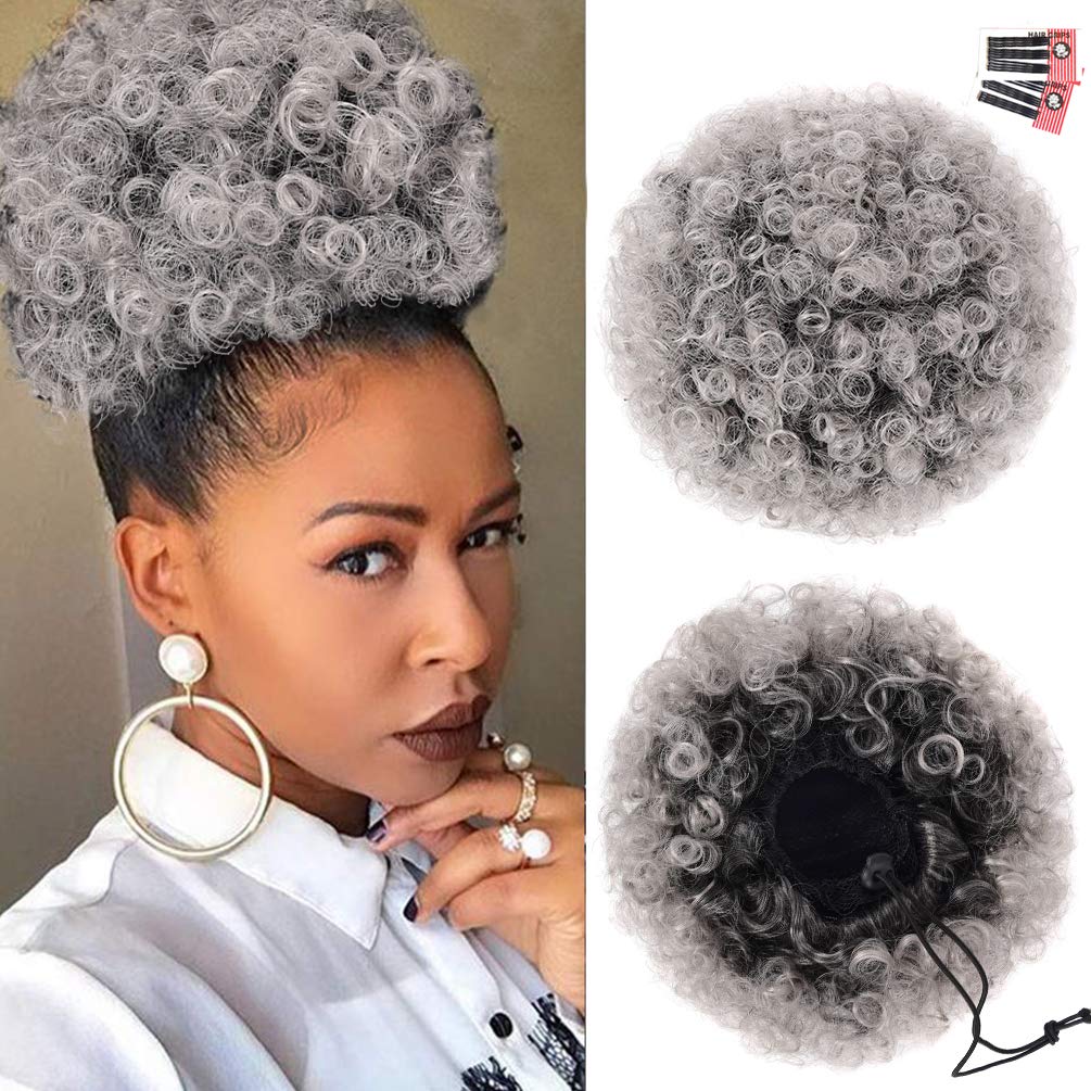 Sisu Couture's Rosmile Afro Puff Drawstring Ponytail Extension For Black - image 19