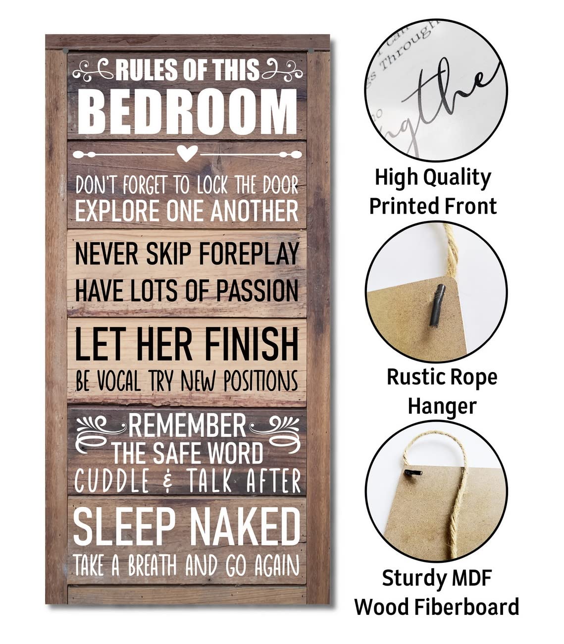 Sisu Couture's Bedroom Rules Home Signs Decor - image 8