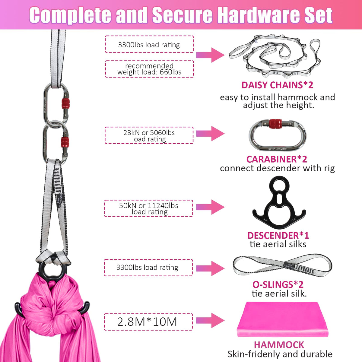 Sisu Couture's Aerial Silks Kit & Aerial Yoga Hammock - image 15