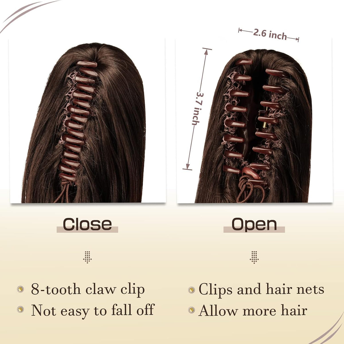 Sisu Couture's Sofeiyan 13" Ponytail Extension Long Curly Ponytail Clip in - image 15
