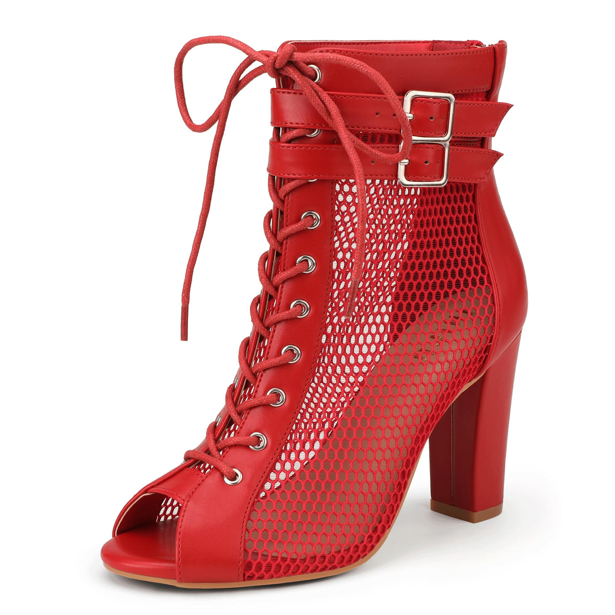 Sisu Couture's Idifu In4 High Heels Peep Toe Mesh Heeled Sandals - image 18