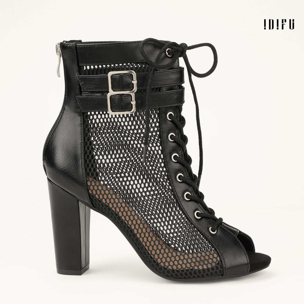 Sisu Couture's Idifu In4 High Heels Peep Toe Mesh Heeled Sandals - image 14