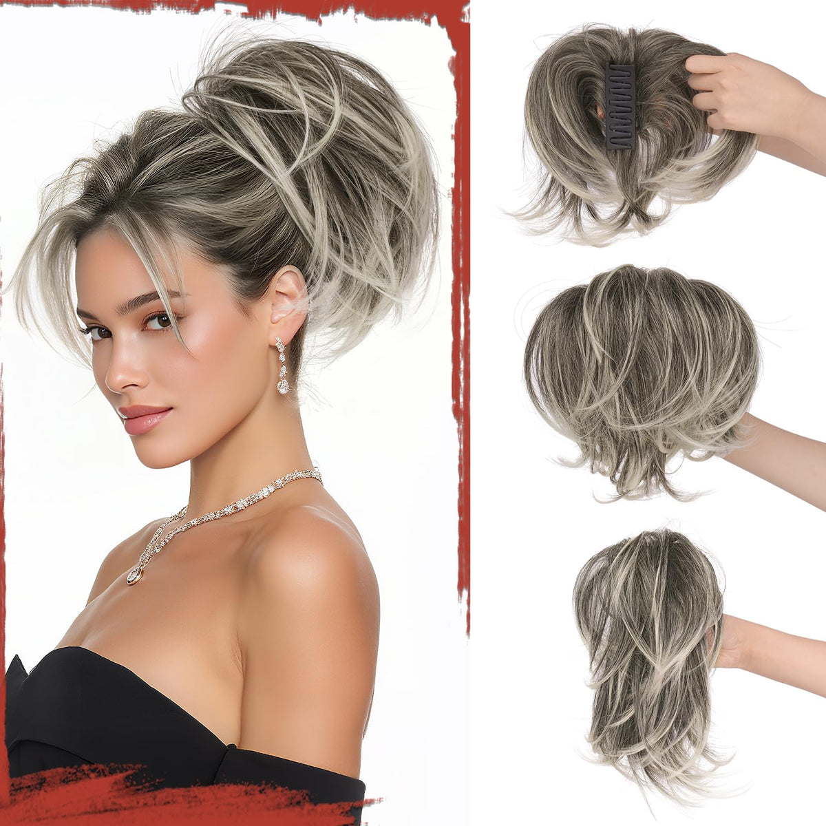 Sisu Couture's Sofeiyan Claw Clip Short Ponytail Extension Diy Bendable Wires - image 22
