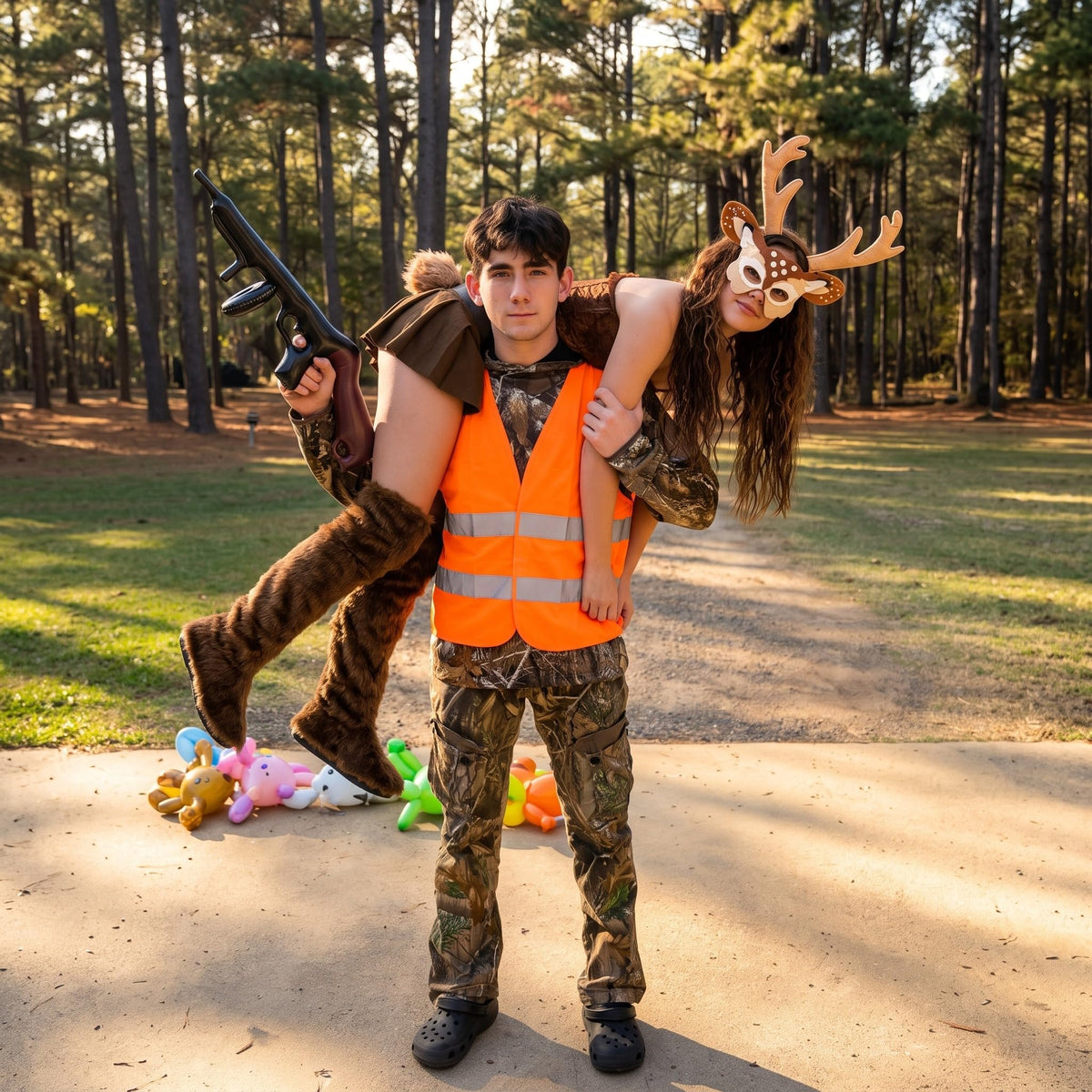 Sisu Couture's 5 Pcs Halloween Couple Hunter And Deer Costume Accessories - image 9