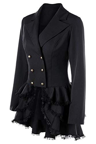 Sisu Couture's Elegant Gothic Tailcoat with Lace Trimmings - image 3