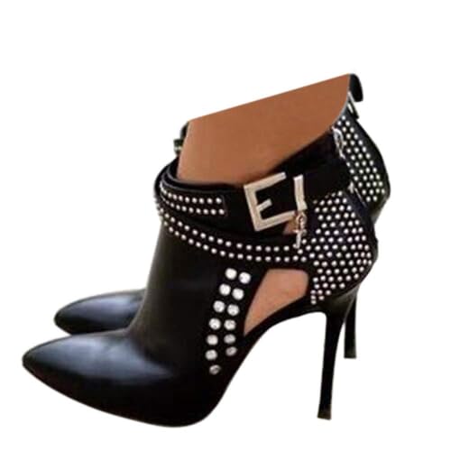 Sisu Couture's Elegant Rhinestone-Embellished Stiletto Booties - image 2