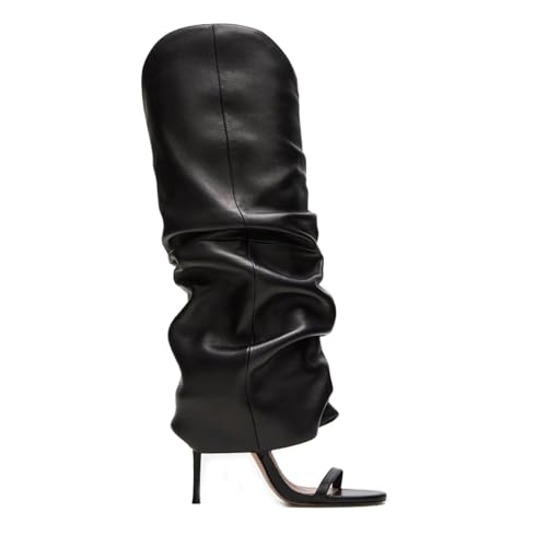 Sisu Couture's Chic Slouchy Open-Toe Stiletto Boots - image 5