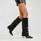 Sisu Couture's Chic Wide Calf Slouchy Knee High Boots - image 9