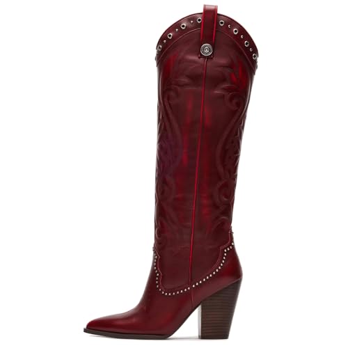 Sisu Couture's Chic Knee-High Embroidered Cowboy Boots - image 9
