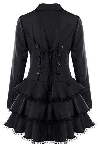 Sisu Couture's Elegant Gothic Tailcoat with Lace Trimmings - image 4