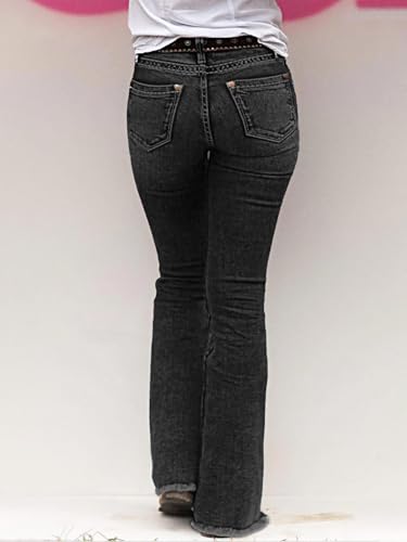 Sisu Couture's Effortlessly Chic Bootcut Jeans with Buttoned Hem - image 4