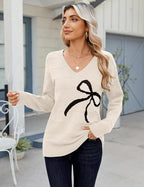 Sisu Couture's Chic Lightweight V-Neck Pullover Sweater - image 6