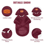 Sisu Couture's Cozy Waffle-Like Dog Hoodie with Pocket - image 4