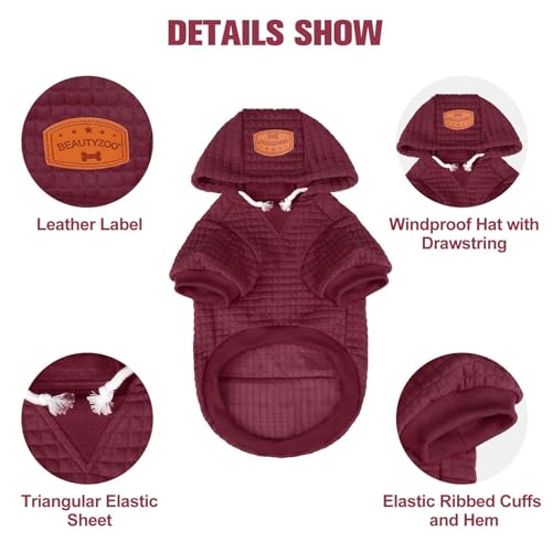 Sisu Couture's Cozy Waffle-Like Dog Hoodie with Pocket - image 10