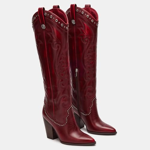 Sisu Couture's Chic Knee-High Embroidered Cowboy Boots - image 12
