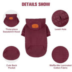 Sisu Couture's Cozy Waffle-Like Dog Hoodie with Pocket - image 5