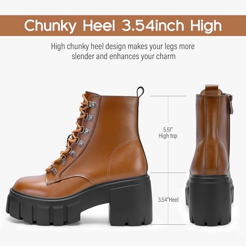 Sisu Couture's Chic High Heel Chunky Combat Booties - image 3