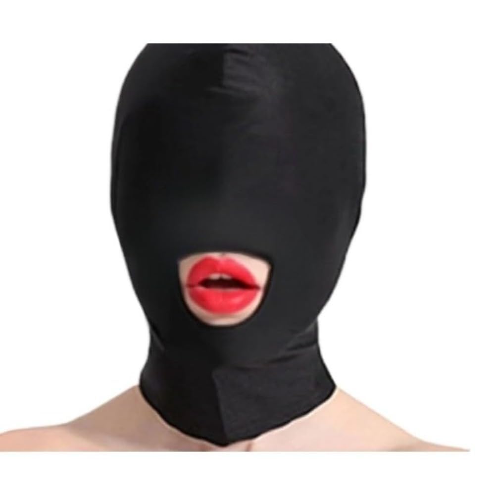 Sisu Couture's 2pcs Sexy Unisex Full Face Open Mouth Mask Half - image 15