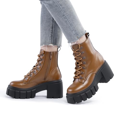 Sisu Couture's Chic High Heel Chunky Combat Booties - image 14